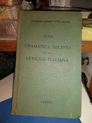 Gramática Sucinta Lengua Italiana - Método Gaspey Otto