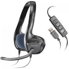 Headset Auricular Usb Vincha Mic Pc Plantronics Audio 628