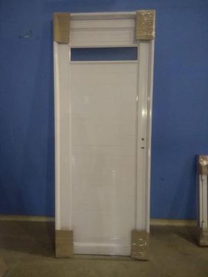 Puerta De Aluminio Linea Pesada Con Vidrio