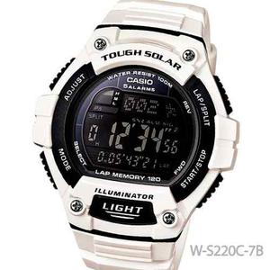 Reloj Casio W-s220 W-s220c Solar 120 Lap Intervalo Crono 100