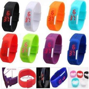 Reloj Pulsera Tactil Digital Led Silicona Unisex Deportivo