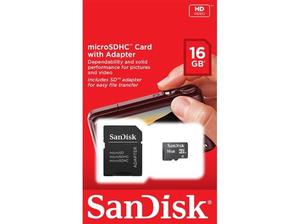 Tarjetas de memoria Sandisk 8 y 16gb Nuevas