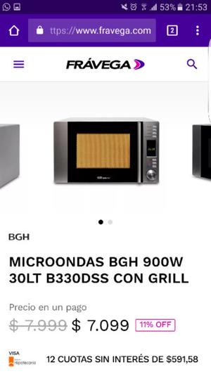 vendo microondas nuevo BGH