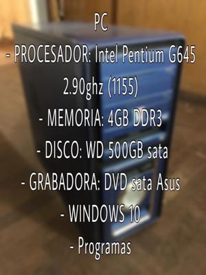 PC Intel Pentium G645..