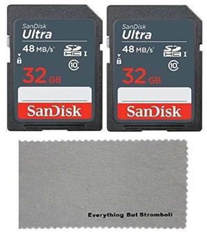 2 Paquete Sandisk 32 Gb Clase 10 Tarjeta De Memoria Sdhc Pa