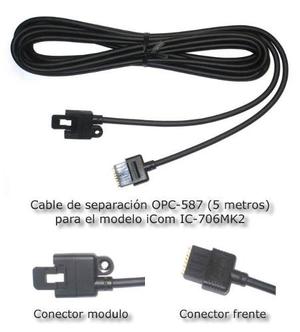 Icom Opc-587 Cable De Separación, 5 Metros. Nuevos.