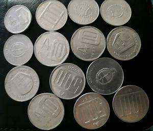Lote monedas de australes argentinos