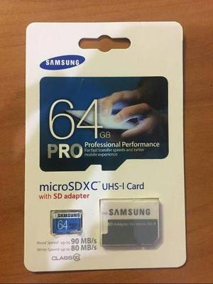 Memoria Micro Sd 64gb Samsung Pro Genérica
