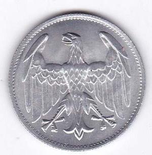 Moneda -alemania Reich  Mark - Aluminio !! -tesoros