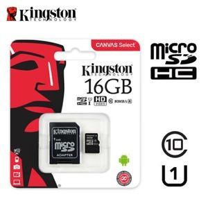 Tarjeta Kingston Microsd 16 Gb Canvas Select - Class 10