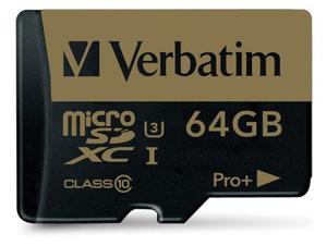 Verbatim  Pro+ Tarjeta Micro Sd 64gb 90mb/s Apto 4k