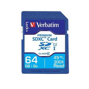 Verbatim Tarjeta Memoria Premium Sdxc De 64gb Uhs-i Clase 10