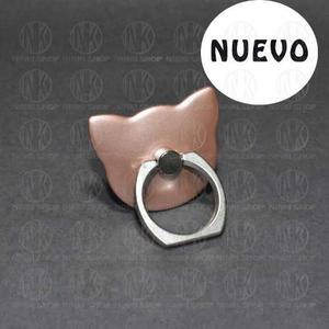 Anillo Ring Celular Soporte Antirrobo 360°- Gatito Gato