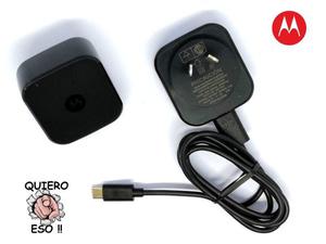 Cargador Moto Z X Turbo Charge 15w 3a Cable Usb Tipo Type C