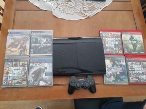 Vendo PS3 SLIM Y 8 JUEGOS