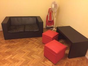 Vendo SILLON + MESA + 2 PUFF