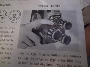 antigua filmadora lumicon cine camera 8mm japon todo nuevo
