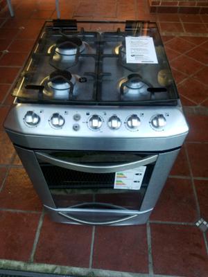 cocina gas general eléctric CJGE856IVS inoxidable tapa