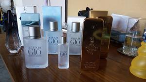 Lote de frascos de perfumes vacíos