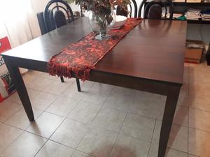 Mesa cuadrada madera