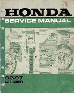 Manual De Taller Honda Cr 125 R De  A 