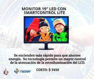 Monitor 19" LED con SmartControl Lite