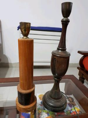 Vendo dos lamparas Antiguas de madera