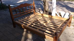 cama de algarrobo de 2 plazas