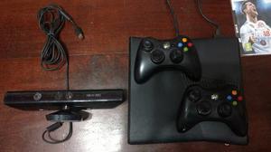 Xbox 360 Slim Rgh + Kinect Sensor + 2 Joystick + 70 Juegos