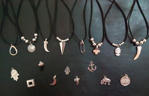 Collares en hilo de gamuza