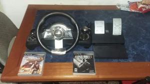 Juegos de ps3 y volante con pedalera