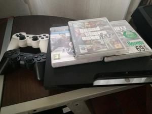 Psgb+2 joystick+6 juegos(3 fisicos y 3 digitales)