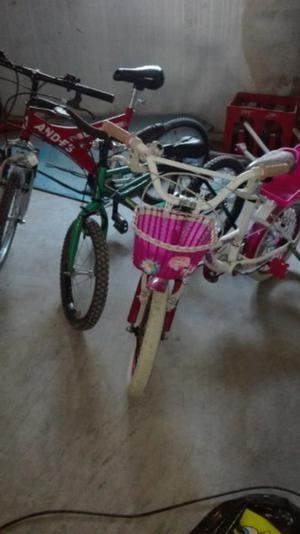 Vendo 3 bicicletas para niños