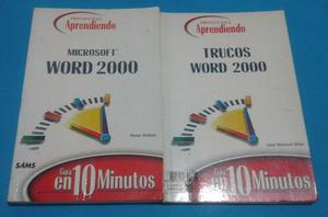 2 Libros Aprendiendo Microsoft Y Trucos Word -cdl-56-
