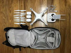 Drone Dji Phantom 4 + Mochila Original + Baterias Extra