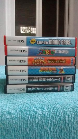 LOTE 5 JUEGOS ORIGINALES NINTENDO DS MARIO ETC.