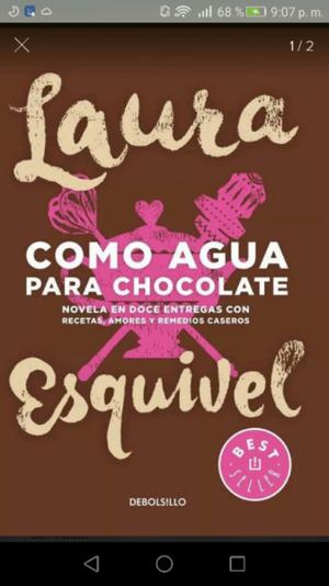 Libro como agua para chocolate