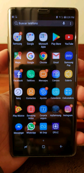 Samsung note 8 libre impecable