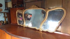 Antiguo espejo estilo Luis 15 biselado