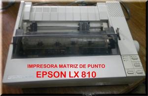 Impresora Matriz Punto EPSON LX-810