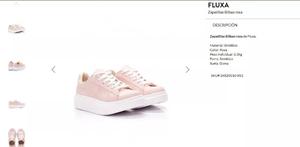 Zapatillas marca FLUXA modelo Bilbao en color rosa Talle