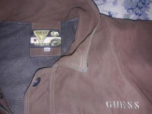 campera marron guess