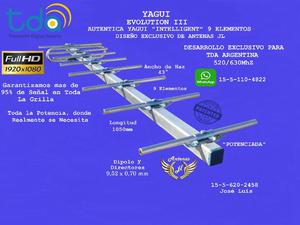 ANTENA TDA GRATUITA, YAGUI 9 ELEMENTOS. MAS DE 30 SEÑALES