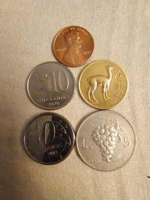 Lote N°31 - 5 Monedas Varios Países Leer Descripción