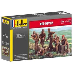 Maqueta Heller Red Devils Soldados 1.35 Figuras Diorama