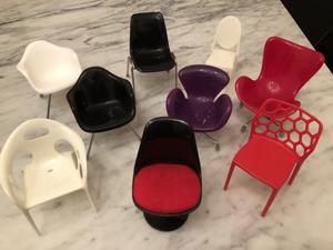 Mini sillas de diseño porta celular
