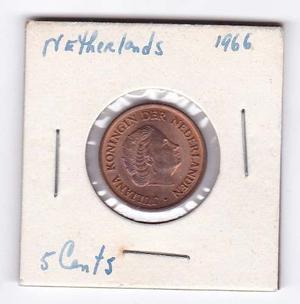 Moneda - Holanda - 5 Cents -  - Sin C - Subasta -tesoros