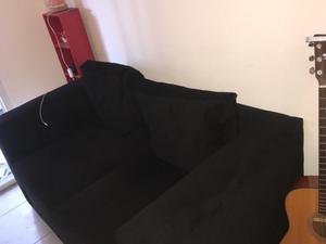 Sillón doble negro hermoso !