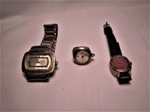 Tres Relojes A Reparar Mervos Brosher Plata Y Lincoln