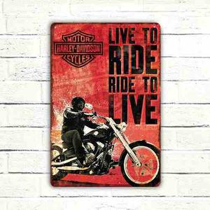 Cartel De Chapa Original Harley Davidson®